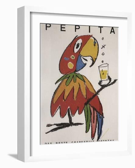 Pepita the Parrot-Vintage Apple Collection-Framed Giclee Print