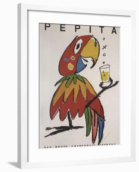 Pepita the Parrot-Vintage Apple Collection-Framed Giclee Print