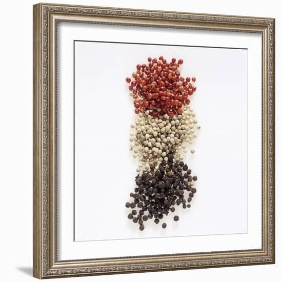 Peppercorns (Pink, White, Black)-Peter Rees-Framed Photographic Print