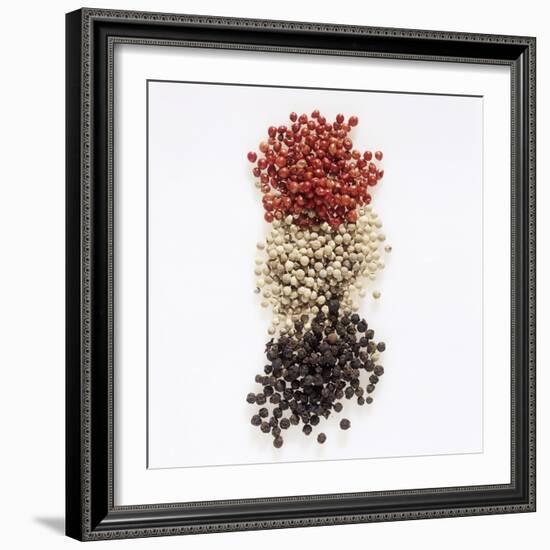 Peppercorns (Pink, White, Black)-Peter Rees-Framed Photographic Print