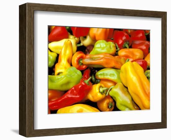 Peppers, Ferry Building Farmer's Market, San Francisco, California, USA-Inger Hogstrom-Framed Photographic Print