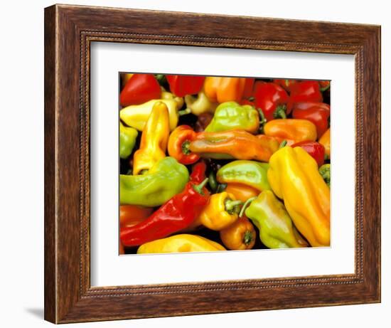 Peppers, Ferry Building Farmer's Market, San Francisco, California, USA-Inger Hogstrom-Framed Photographic Print