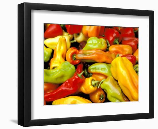 Peppers, Ferry Building Farmer's Market, San Francisco, California, USA-Inger Hogstrom-Framed Photographic Print