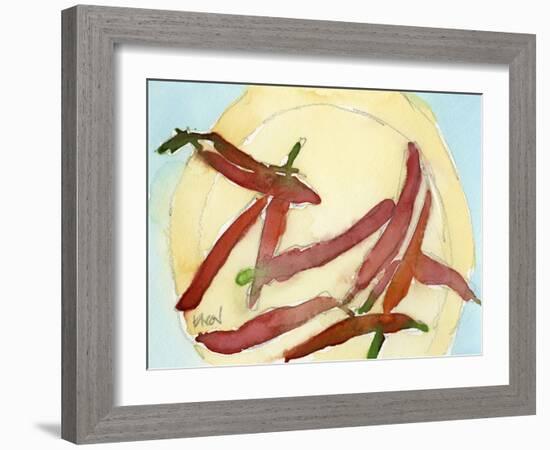 Peppers on a Plate II-Samuel Dixon-Framed Art Print