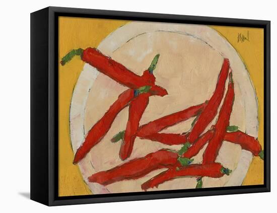 Peppers on a Plate III-Samuel Dixon-Framed Stretched Canvas