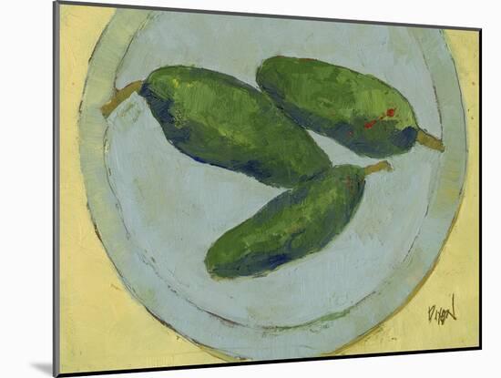 Peppers on a Plate IV-Samuel Dixon-Mounted Art Print