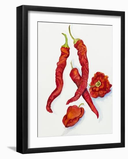 Peppers Very Hot-Joanne Porter-Framed Giclee Print