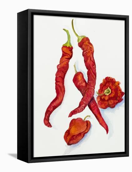 Peppers Very Hot-Joanne Porter-Framed Premier Image Canvas