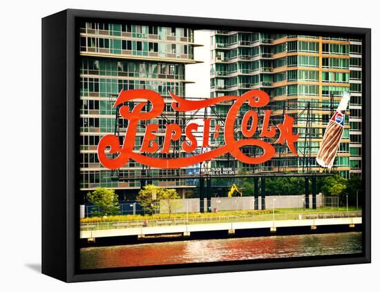 Pepsi Cola Bottling Sign, Long Island City, New York, United States, Vintage-Philippe Hugonnard-Framed Premier Image Canvas