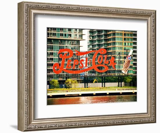 Pepsi Cola Bottling Sign, Long Island City, New York, United States, Vintage-Philippe Hugonnard-Framed Photographic Print