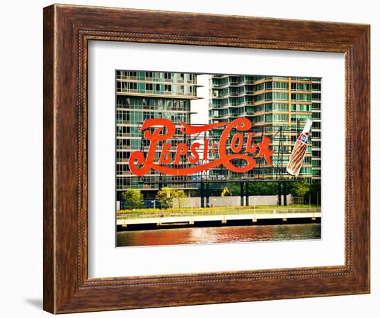 Pepsi Cola Bottling Sign, Long Island City, New York, United States, Vintage-Philippe Hugonnard-Framed Photographic Print