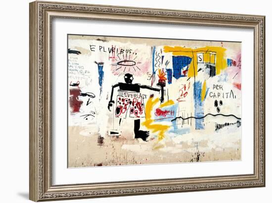 Per Capita, 1981-Jean-Michel Basquiat-Framed Giclee Print