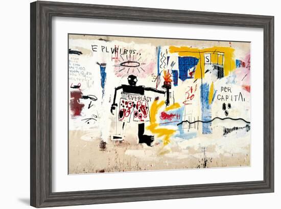 Per Capita, 1981-Jean-Michel Basquiat-Framed Giclee Print