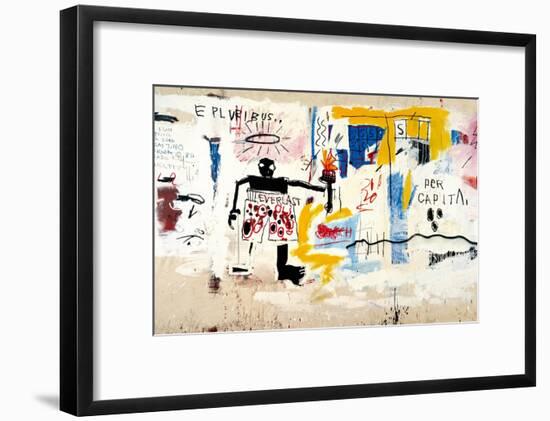 Per Capita, 1981-Jean-Michel Basquiat-Framed Giclee Print