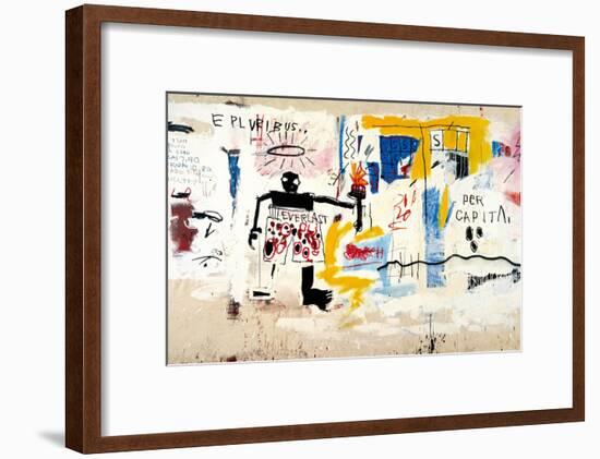 Per Capita, 1981-Jean-Michel Basquiat-Framed Giclee Print