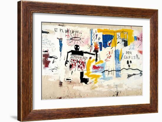 Per Capita, 1981-Jean-Michel Basquiat-Framed Giclee Print