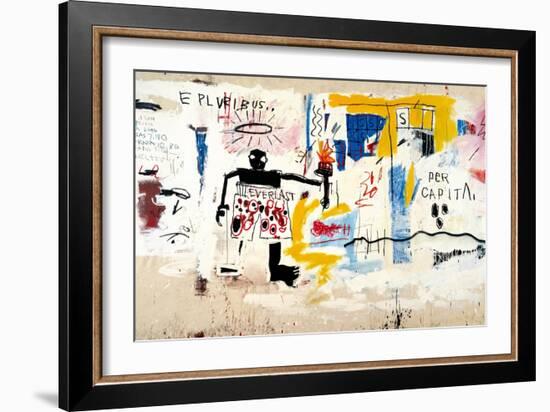 Per Capita, 1981-Jean-Michel Basquiat-Framed Giclee Print