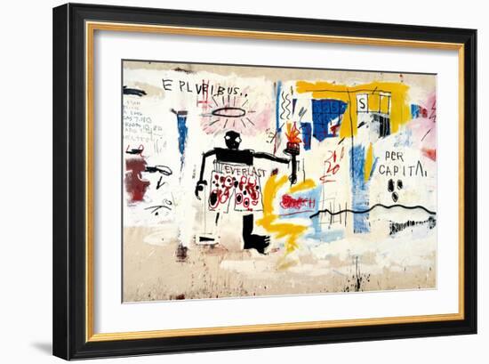 Per Capita, 1981-Jean-Michel Basquiat-Framed Giclee Print