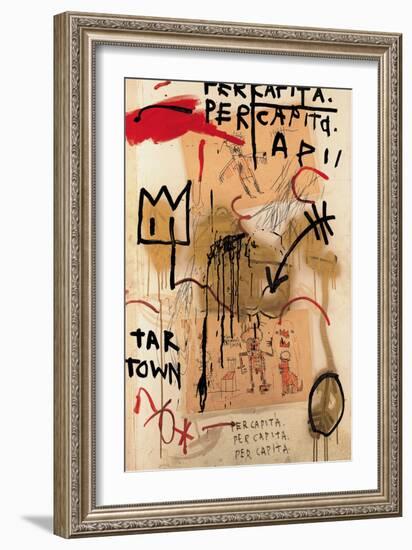 Per Capita, 1982-Jean-Michel Basquiat-Framed Giclee Print