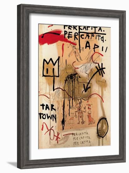 Per Capita, 1982-Jean-Michel Basquiat-Framed Giclee Print