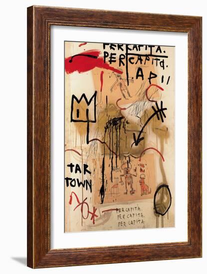 Per Capita, 1982-Jean-Michel Basquiat-Framed Giclee Print