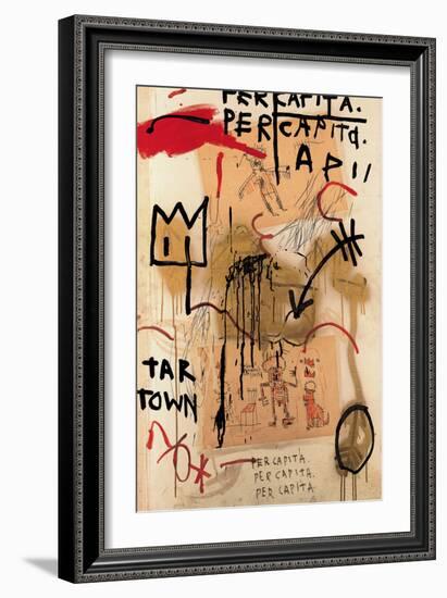 Per Capita, 1982-Jean-Michel Basquiat-Framed Giclee Print