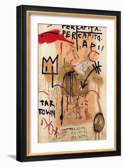 Per Capita, 1982-Jean-Michel Basquiat-Framed Giclee Print