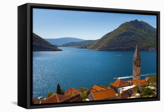 Perast, Bay of Kotor, UNESCO World Heritage Site, Montenegro, Europe-Alan Copson-Framed Premier Image Canvas