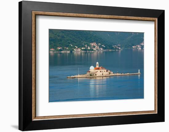 Perast, Montenegro. Bay of Kotor. The artificial island of Our Lady of the Rock.-null-Framed Photographic Print