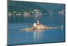 Perast, Montenegro. Bay of Kotor. The artificial island of Our Lady of the Rock.-null-Mounted Photographic Print