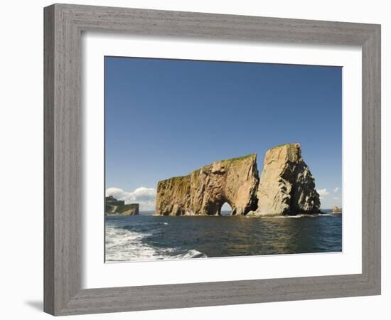 Perce Rock, Gaspe Peninsula, Province of Quebec, Canada, North America-Snell Michael-Framed Photographic Print