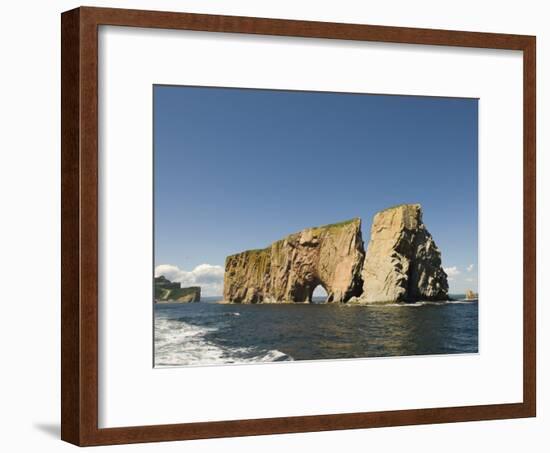 Perce Rock, Gaspe Peninsula, Province of Quebec, Canada, North America-Snell Michael-Framed Photographic Print