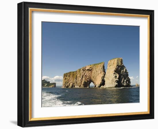 Perce Rock, Gaspe Peninsula, Province of Quebec, Canada, North America-Snell Michael-Framed Photographic Print