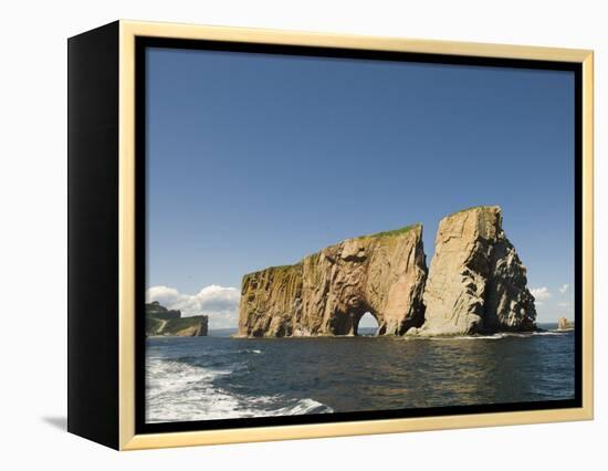 Perce Rock, Gaspe Peninsula, Province of Quebec, Canada, North America-Snell Michael-Framed Premier Image Canvas