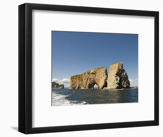 Perce Rock, Gaspe Peninsula, Province of Quebec, Canada, North America-Snell Michael-Framed Photographic Print