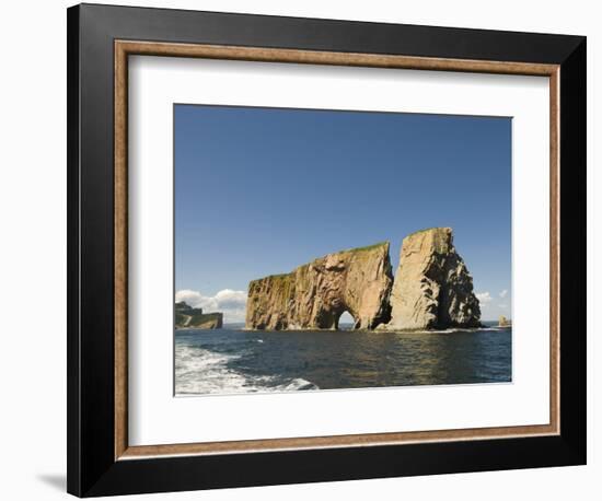 Perce Rock, Gaspe Peninsula, Province of Quebec, Canada, North America-Snell Michael-Framed Photographic Print