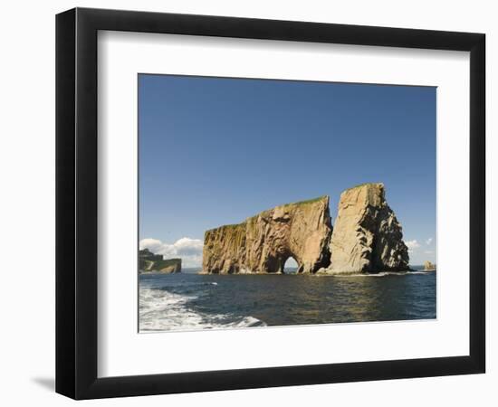 Perce Rock, Gaspe Peninsula, Province of Quebec, Canada, North America-Snell Michael-Framed Photographic Print