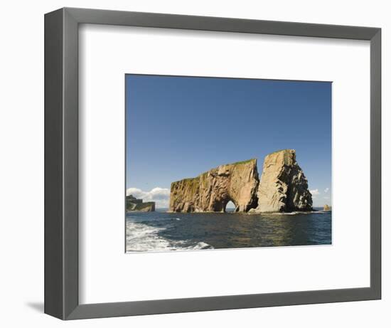 Perce Rock, Gaspe Peninsula, Province of Quebec, Canada, North America-Snell Michael-Framed Photographic Print