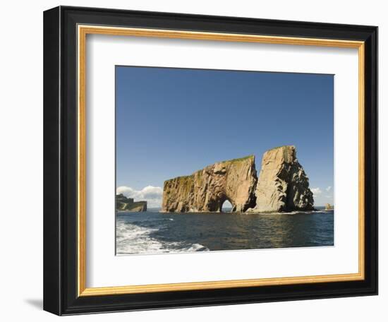 Perce Rock, Gaspe Peninsula, Province of Quebec, Canada, North America-Snell Michael-Framed Photographic Print