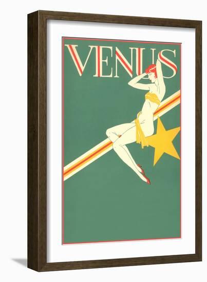 Perched Art Deco Venus-null-Framed Giclee Print