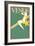 Perched Art Deco Venus-null-Framed Giclee Print