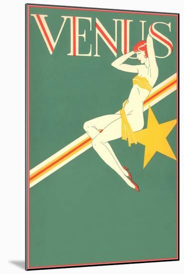 Perched Art Deco Venus-null-Mounted Giclee Print