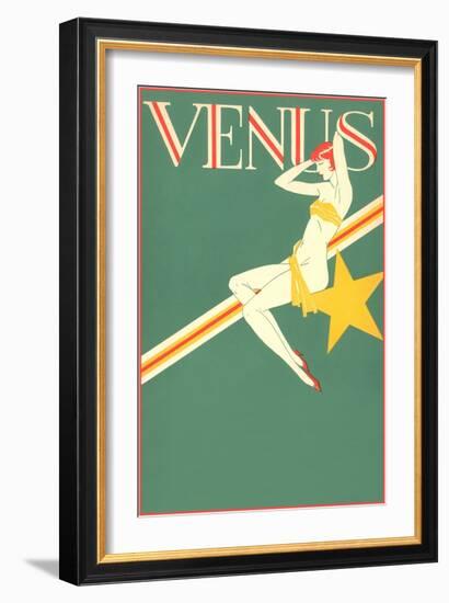 Perched Art Deco Venus-null-Framed Giclee Print