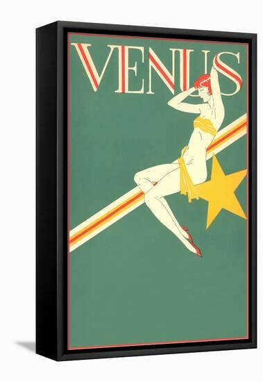 Perched Art Deco Venus-null-Framed Premier Image Canvas