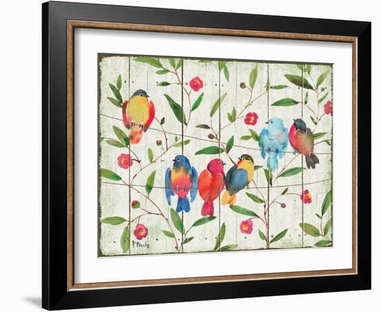 Perched Birds-Paul Brent-Framed Art Print