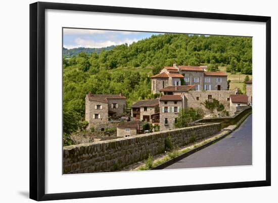 Perched Medieval Village, Allier River, Auvergne, Haute Loire, France, Europe-Guy Thouvenin-Framed Photographic Print