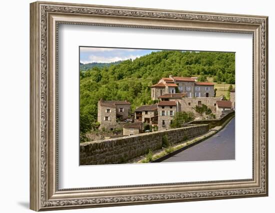 Perched Medieval Village, Allier River, Auvergne, Haute Loire, France, Europe-Guy Thouvenin-Framed Photographic Print