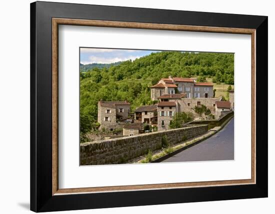 Perched Medieval Village, Allier River, Auvergne, Haute Loire, France, Europe-Guy Thouvenin-Framed Photographic Print