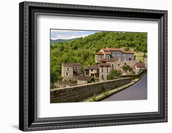 Perched Medieval Village, Allier River, Auvergne, Haute Loire, France, Europe-Guy Thouvenin-Framed Photographic Print