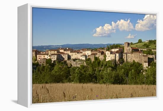 Perched Medieval Village, Haute Loire-Guy Thouvenin-Framed Premier Image Canvas